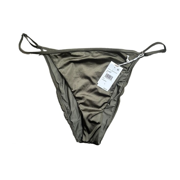 NWT Good American Dark Green Shine Perfect Fit Bottom Size 5 (2XL) - Picture 1 of 4